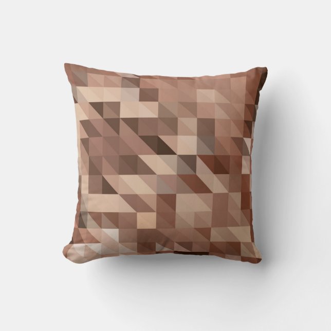 Abstract geometric background looks like stylized  throw pillow (Front)