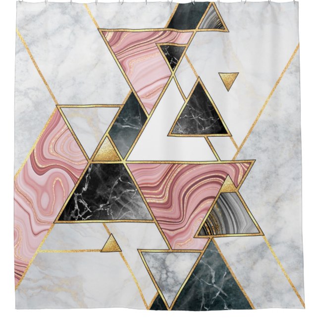 Abstract geometric background. Modern marble mosai (Front)
