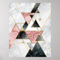 Abstract geometric background. Modern marble mosai