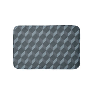 Abstract Geometric Background Pattern Bath Mat