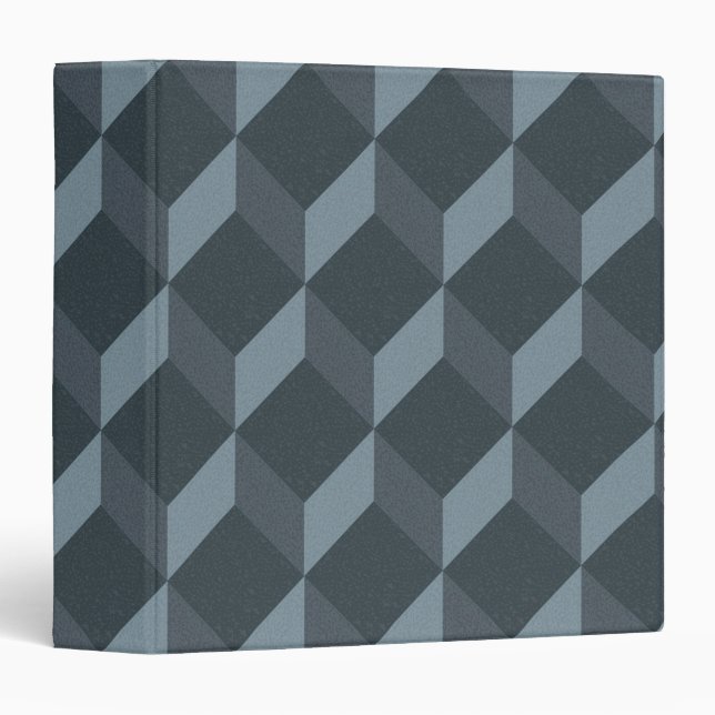 Abstract Geometric Background Pattern Binder (Front/Spine)