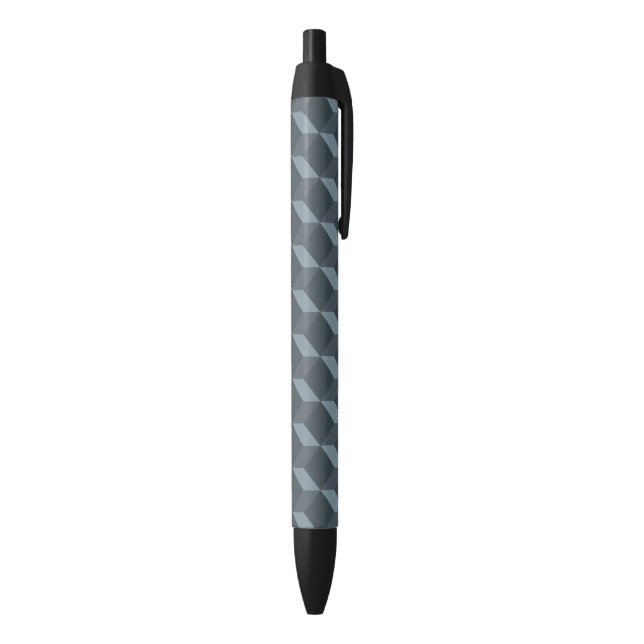 Abstract Geometric Background Pattern Black Ink Pen (Bottom (Vertical))