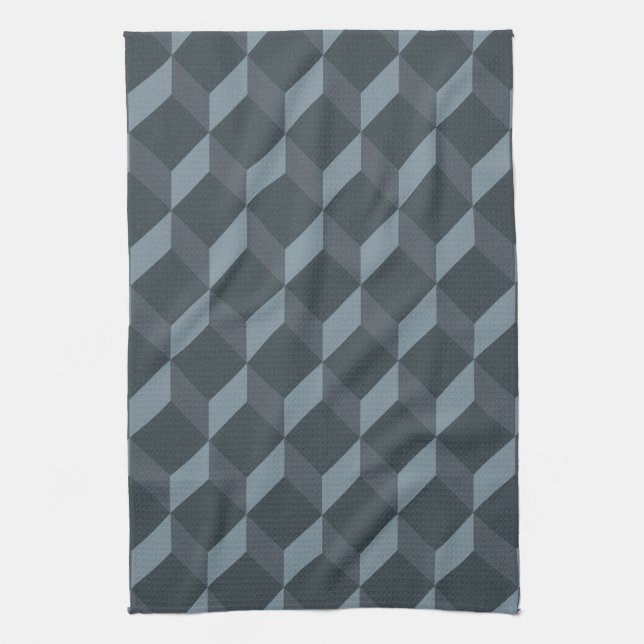 Abstract Geometric Background Pattern Kitchen Towel (Vertical)