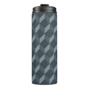 Abstract Geometric Background Pattern Thermal Tumbler