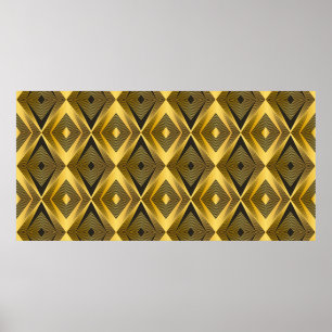 Abstract geometric background. Vintage Art Deco. Poster