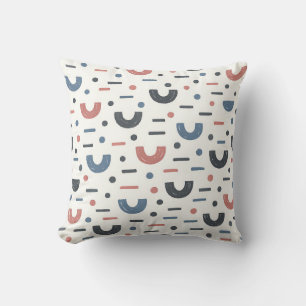 Abstract Geometric Boho Pattern Throw Pillow