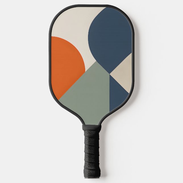 Abstract Geometric Boho Pickleball Paddle  (Front)