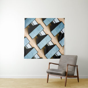 Abstract Geometric Building Tapestry