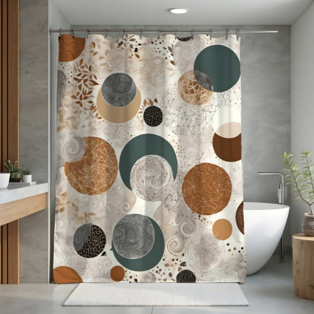 Abstract Geometric Circle Pattern Neutral Boho (Creator Uploaded)