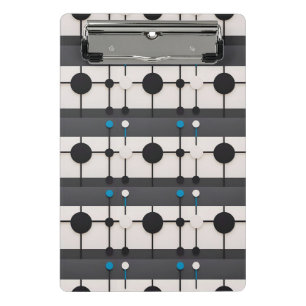 🔵 Abstract Geometric Circles Glow ✨ Modern Minima Mini Clipboard
