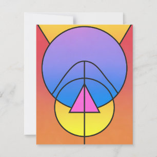 Abstract Geometric Circles Line Colorful Paper 