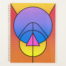 Abstract Geometric Circles Line Poster