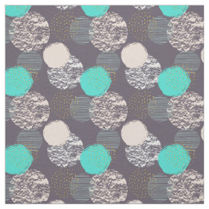 Abstract Geometric Circles Pattern fabric