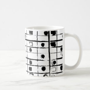 abstract geometric  coffee mug