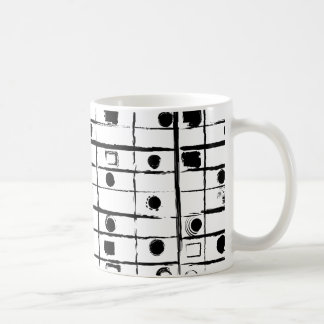 abstract geometric coffee mug