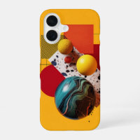 Abstract geometric colorful composition