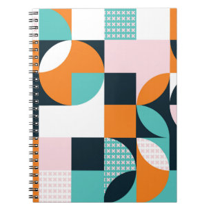 Abstract Geometric: Colourful 3D Effect. Notebook
