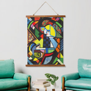Abstract Geometric Colourful Modernist Painting Hanging Tapestry