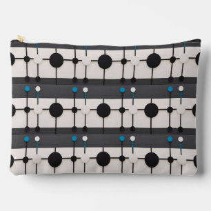 Abstract Geometric Composition Featuring Circles Accessory Pouch