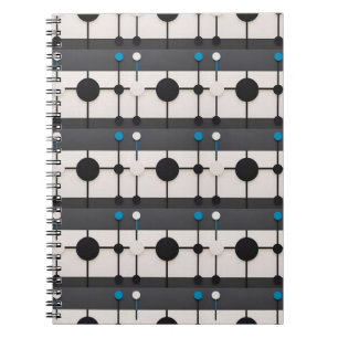Abstract Geometric Composition Featuring Circles Notebook