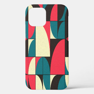 Abstract geometric, computational art illustration iPhone 12 case