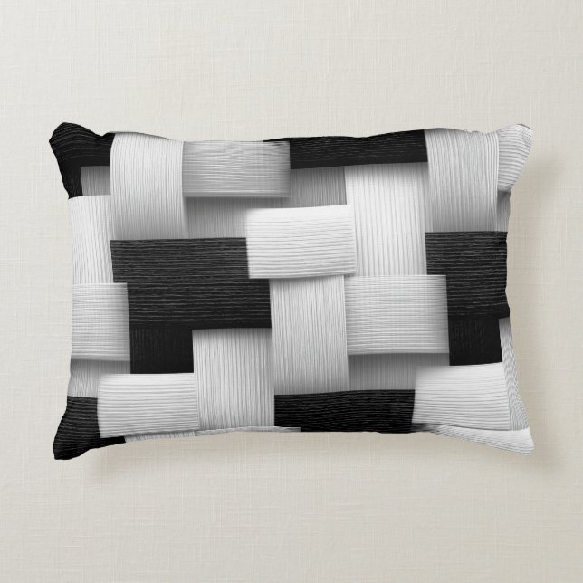 Abstract Geometric Design Accent Pillow (Front)