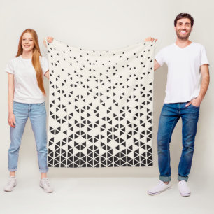 Abstract Geometric Design Fleece Blanket