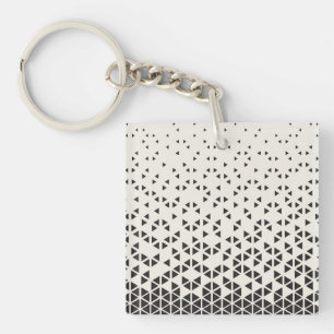 Abstract Geometric Design Keychain