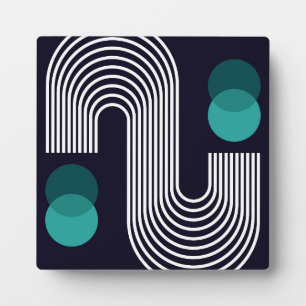 Abstract geometric design plaque