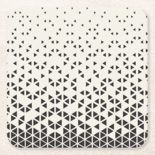 Abstract Geometric Design Square Paper Coaster