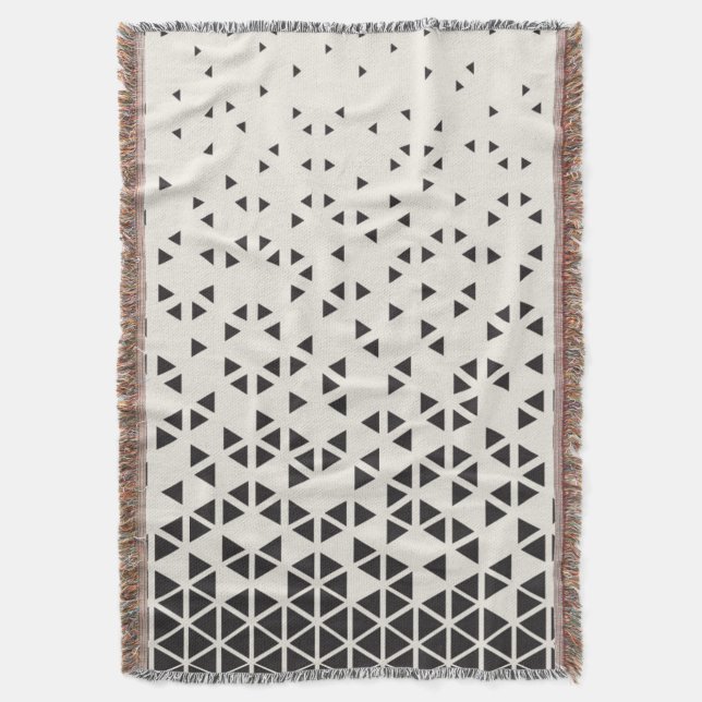 Abstract Geometric Design Throw Blanket (Front Vertical)