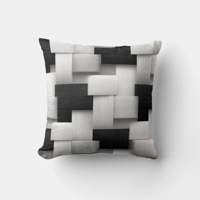 Abstract Geometric Design Throw Pillow (Front)