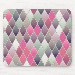 Abstract Geometric Design Triangular Shapes Mouse Pad