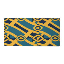 Abstract Geometric desk mat