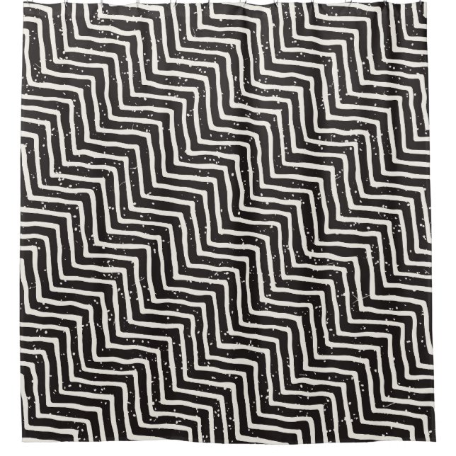 Abstract Geometric Doodle: Black White Pattern (Front)