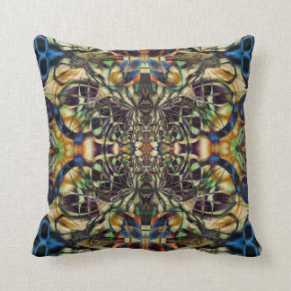 Abstract geometric dream catcher throw pillow