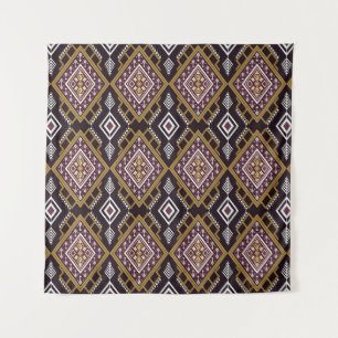 Abstract geometric ethnic, wallpaper design. tapestry