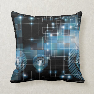 Abstract Geometric Fantasy Background Throw Pillow