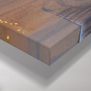 Abstract Geometric Flower Art – Textured Acrylic Canvas Print