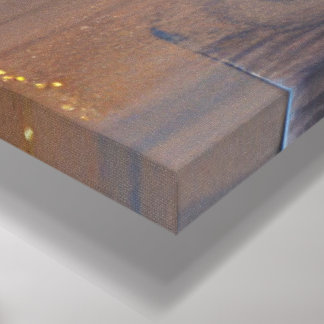 Abstract Geometric Flower Art – Textured Acrylic Canvas Print