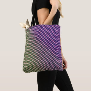 Abstract Geometric Gradient Chequered Pattern 1278 Tote Bag