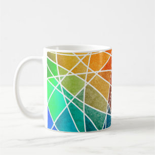 abstract geometric grunge backgroundabstract,aging coffee mug