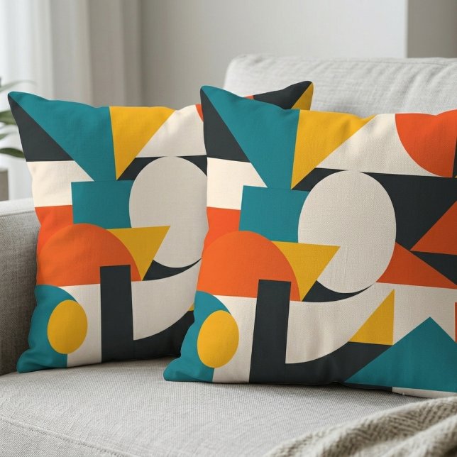 Abstract Geometric Harmony Throw Pillow (Creator Uploaded)
