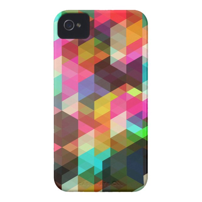 Abstract Geometric  iPhone Case (Back)