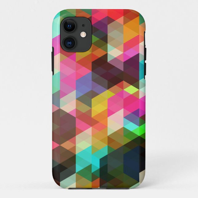 Abstract Geometric  iPhone Case (Back)