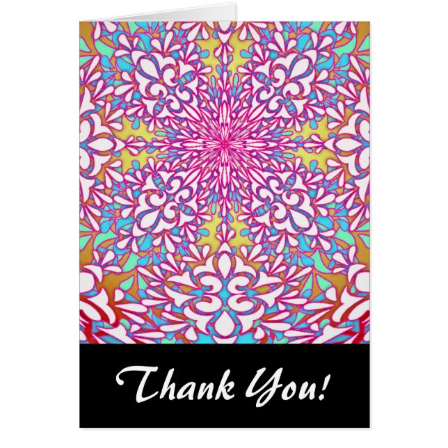 Abstract Geometric Kaleidoscope Design (Front)