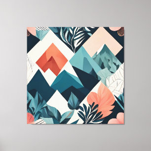 abstract geometric landscape canvas print
