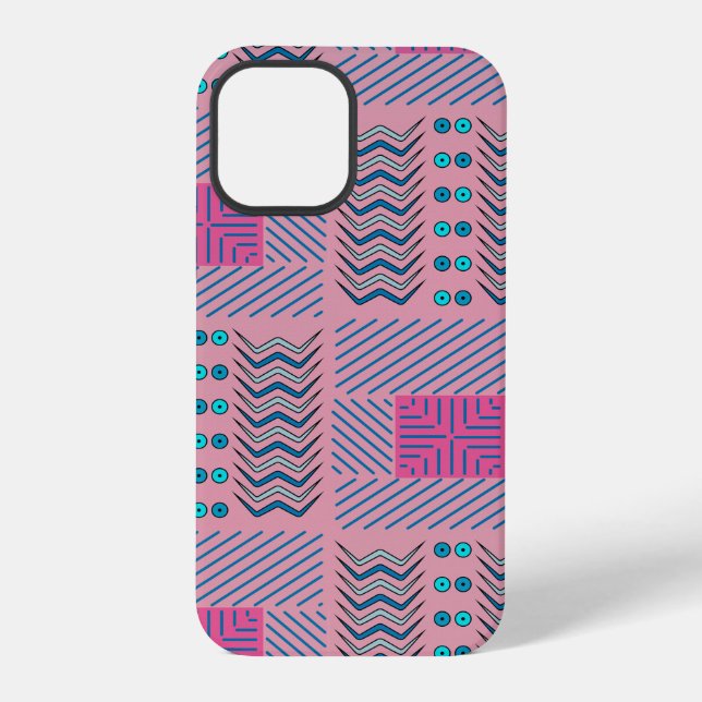 Abstract Geometric Lines and Shapes | iPhone Case (Back)