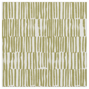 Abstract geometric lines olive green unique contem fabric