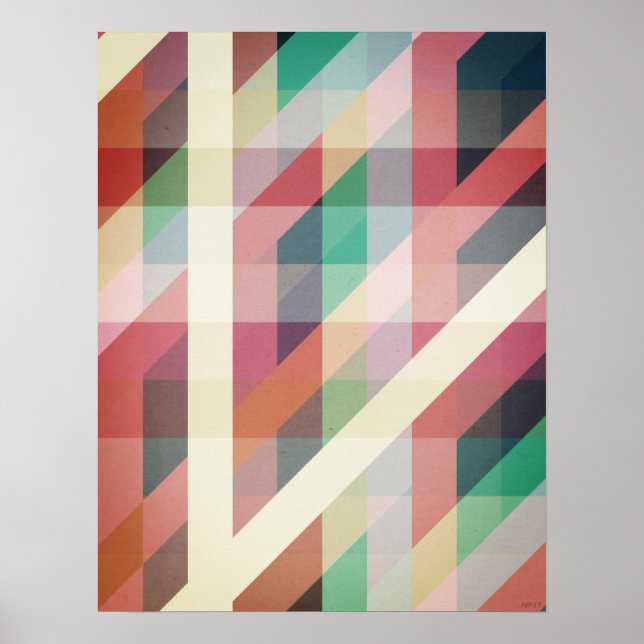 Abstract Geometric Lines Poster (Front)